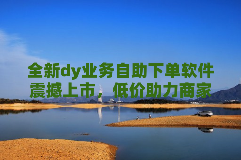 全新dy业务自助下单软件震撼上市，低价助力商家破解营销瓶颈！
