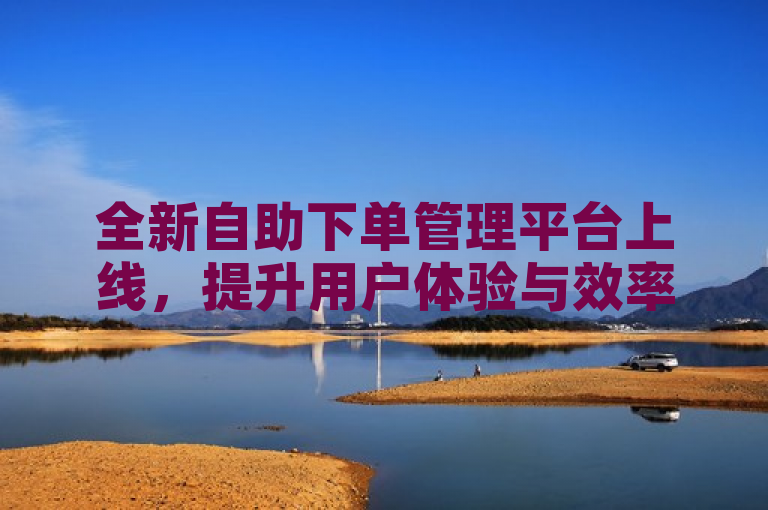 全新自助下单管理平台上线，提升用户体验与效率