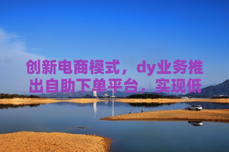 创新电商模式，dy业务推出自助下单平台，实现低价快速交易