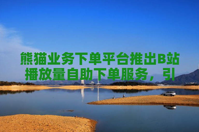熊猫业务下单平台推出B站播放量自助下单服务，引发争议