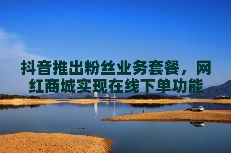 抖音推出粉丝业务套餐，网红商城实现在线下单功能