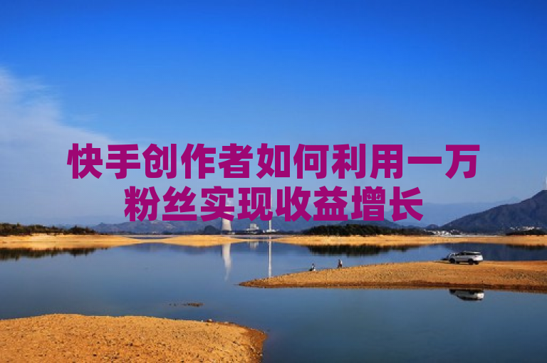快手创作者如何利用一万粉丝实现收益增长