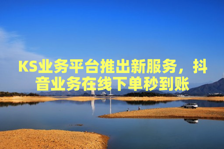 KS业务平台推出新服务，抖音业务在线下单秒到账