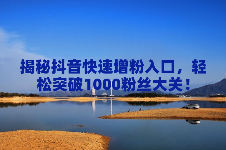 揭秘抖音快速增粉入口，轻松突破1000粉丝大关！