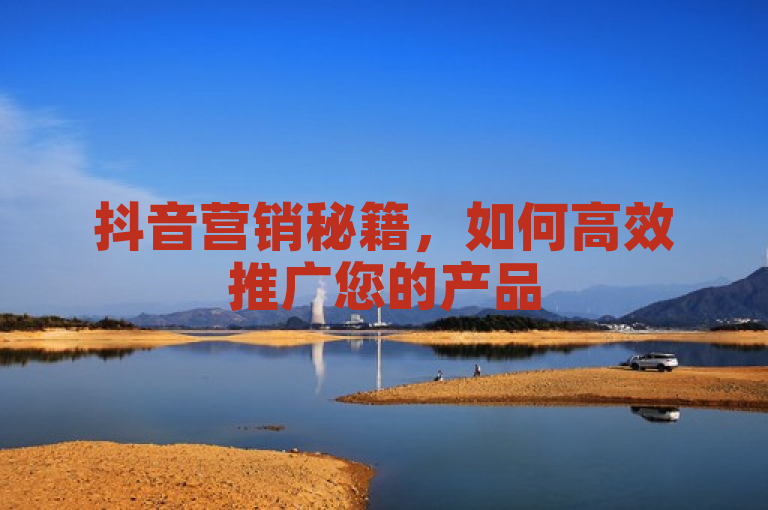 抖音营销秘籍，如何高效推广您的产品