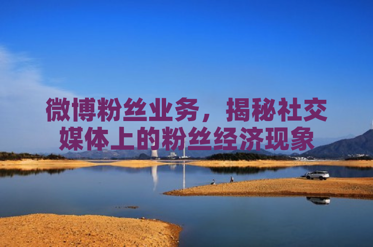 微博粉丝业务，揭秘社交媒体上的粉丝经济现象