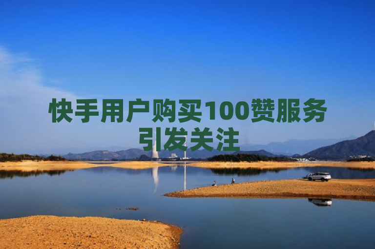 快手用户购买100赞服务引发关注