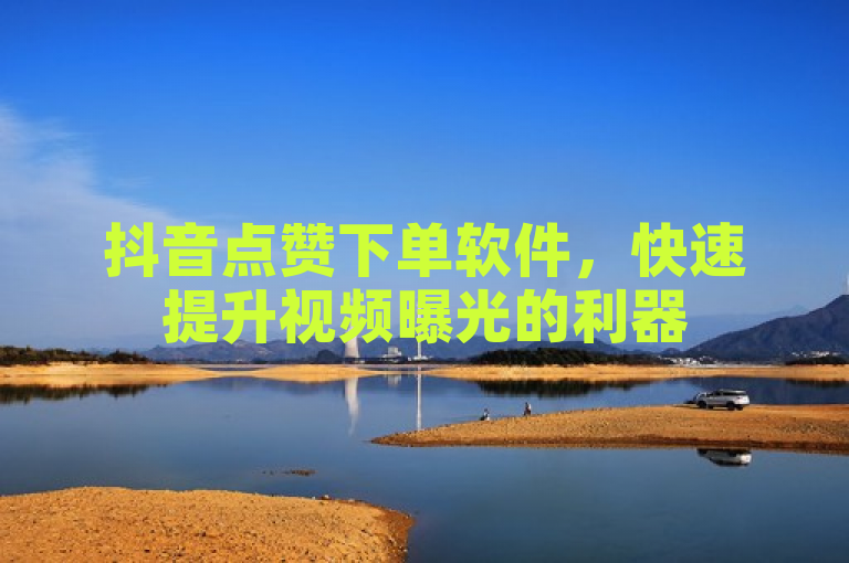 抖音点赞下单软件，快速提升视频曝光的利器