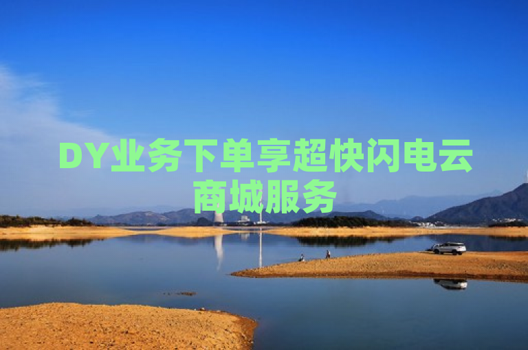 DY业务下单享超快闪电云商城服务