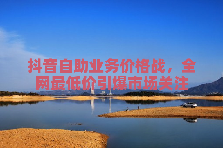 抖音自助业务价格战，全网最低价引爆市场关注
