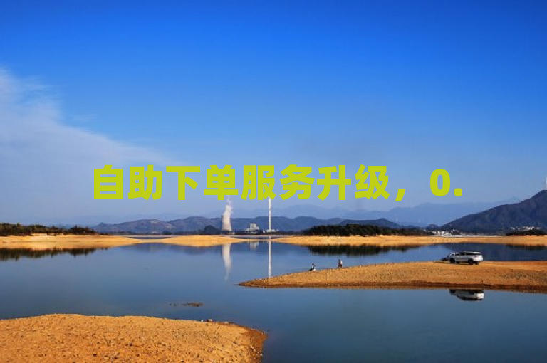自助下单服务升级，0.5模式引领消费新潮流