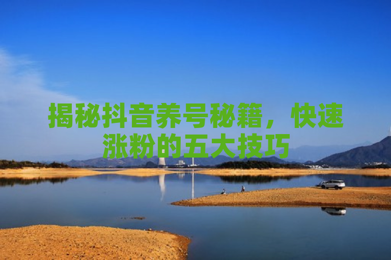 揭秘抖音养号秘籍，快速涨粉的五大技巧
