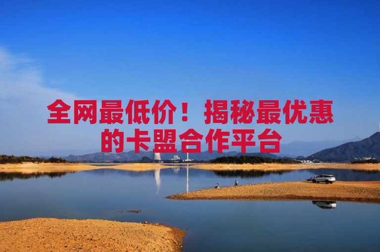 全网最低价！揭秘最优惠的卡盟合作平台