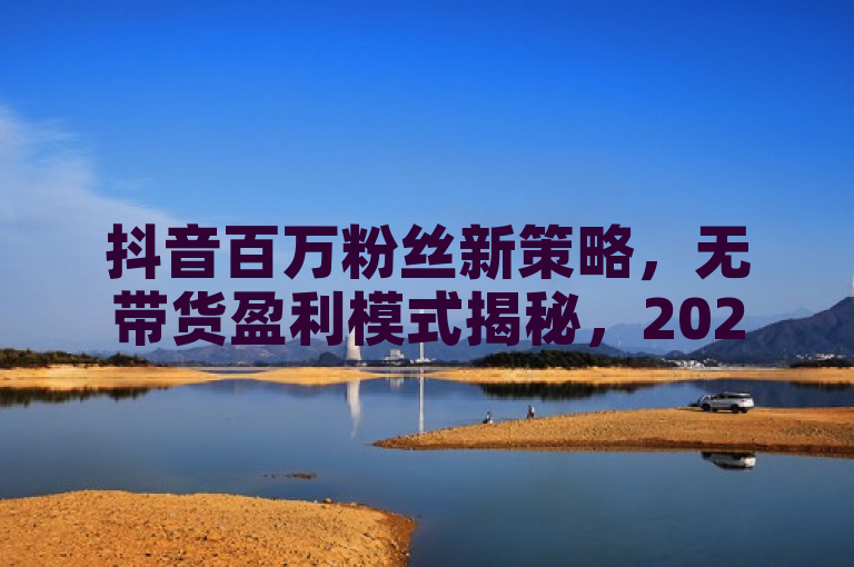抖音百万粉丝新策略，无带货盈利模式揭秘，2025必学！，揭示了一种在抖音平台上，即使不通过传统带货方式，也能实现盈利的新模式。随着抖音用户基数的不断壮大和平台功能的日益完善，越来越多的创作者开始探索多元化的盈利途径。2025年，这种不带货的盈利模式或将成为抖音创作者的重要学习方向。