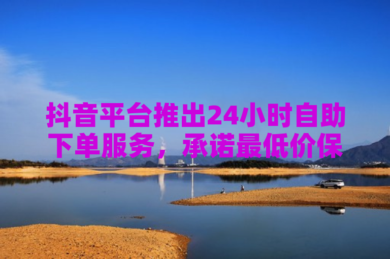 抖音平台推出24小时自助下单服务，承诺最低价保障