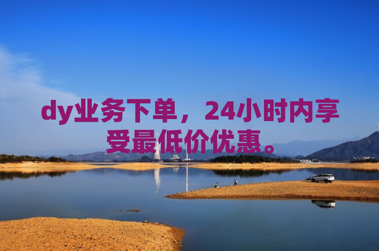 dy业务下单，24小时内享受最低价优惠。