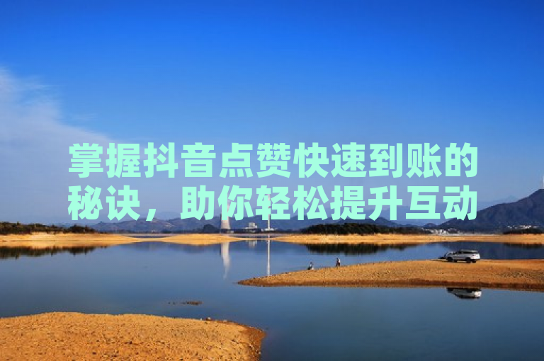 掌握抖音点赞快速到账的秘诀，助你轻松提升互动效率。
