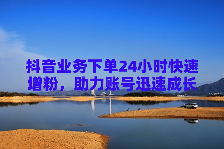 抖音业务下单24小时快速增粉，助力账号迅速成长。