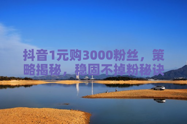 抖音1元购3000粉丝，策略揭秘，稳固不掉粉秘诀。