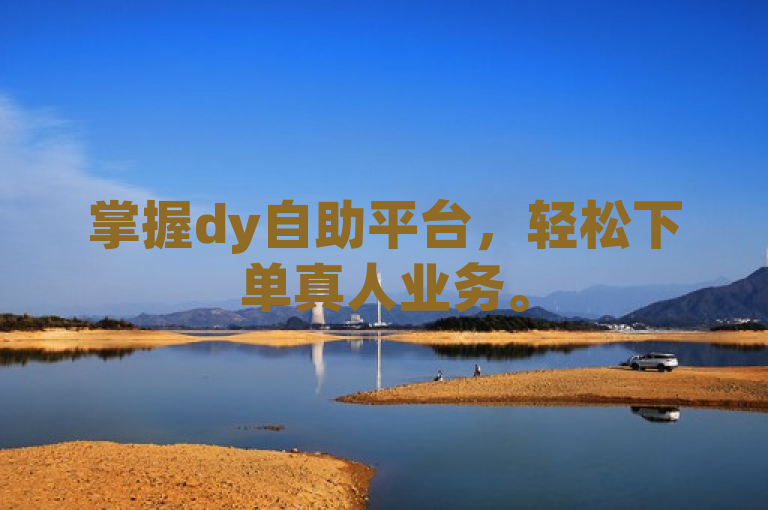 掌握dy自助平台，轻松下单真人业务。