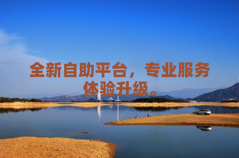 全新自助平台，专业服务体验升级。