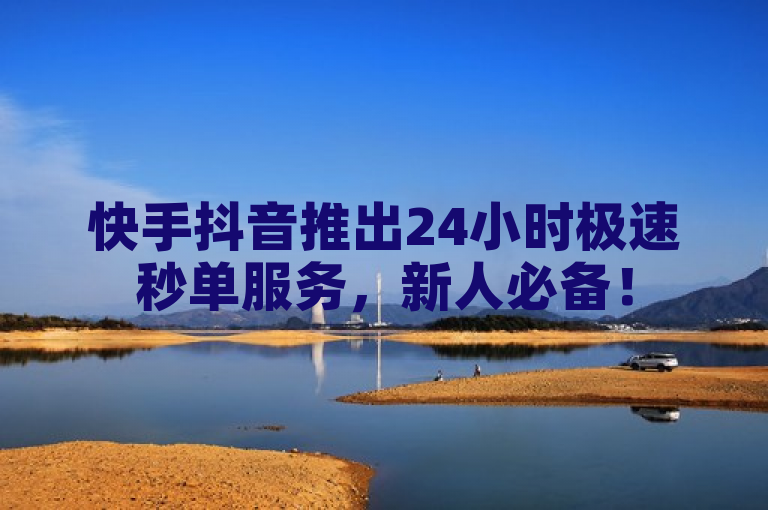 快手抖音推出24小时极速秒单服务，新人必备！