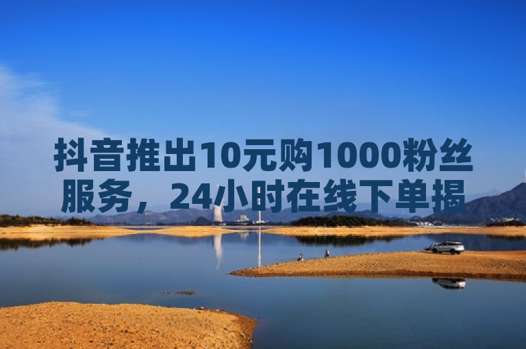 抖音推出10元购1000粉丝服务，24小时在线下单揭秘。