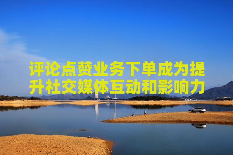 评论点赞业务下单成为提升社交媒体互动和影响力的关键策略。