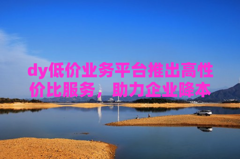 dy低价业务平台推出高性价比服务，助力企业降本增效。
