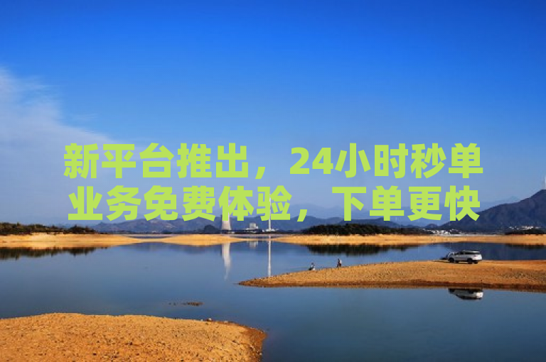 新平台推出，24小时秒单业务免费体验，下单更快捷。