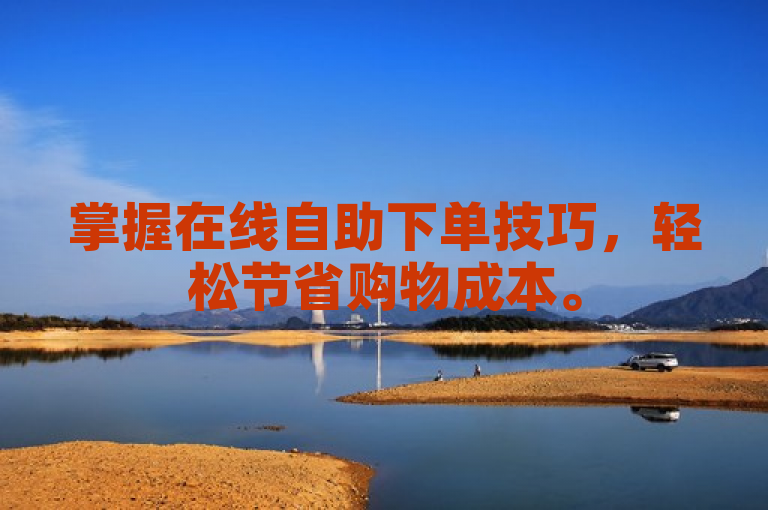 掌握在线自助下单技巧，轻松节省购物成本。