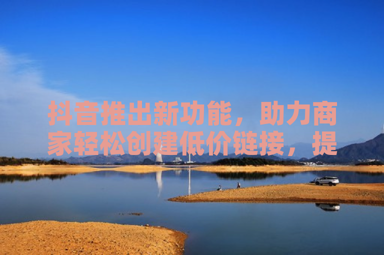 抖音推出新功能，助力商家轻松创建低价链接，提升销售效率。