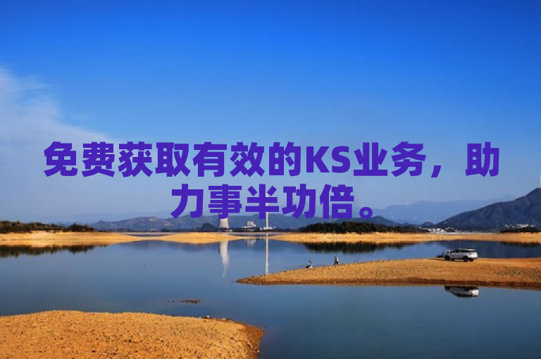 免费获取有效的KS业务，助力事半功倍。