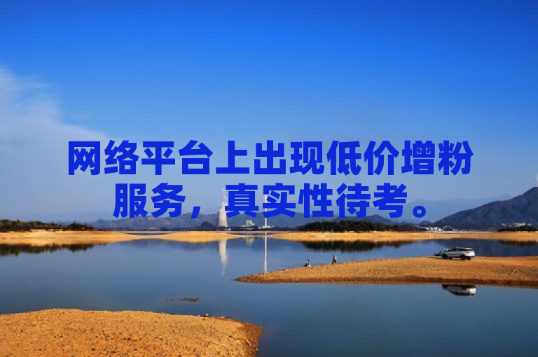 网络平台上出现低价增粉服务，真实性待考。
