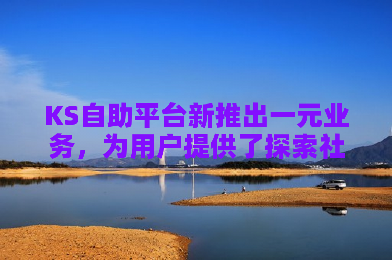 KS自助平台新推出一元业务，为用户提供了探索社交营销新机遇的窗口。