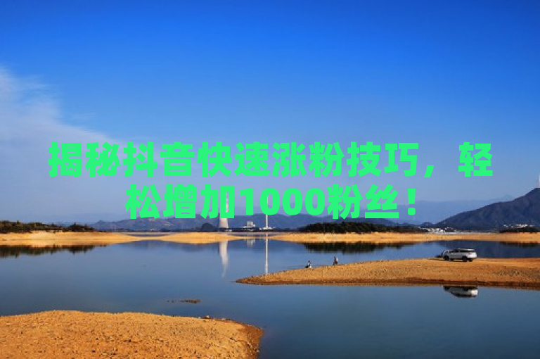 揭秘抖音快速涨粉技巧，轻松增加1000粉丝！