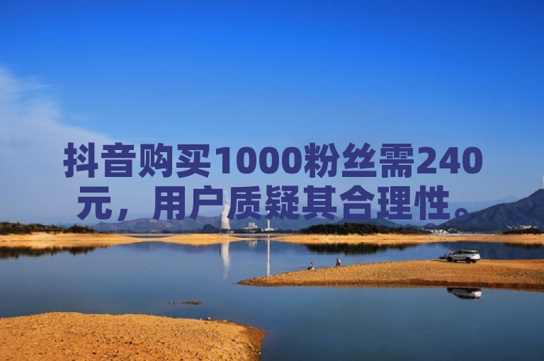 抖音购买1000粉丝需240元，用户质疑其合理性。