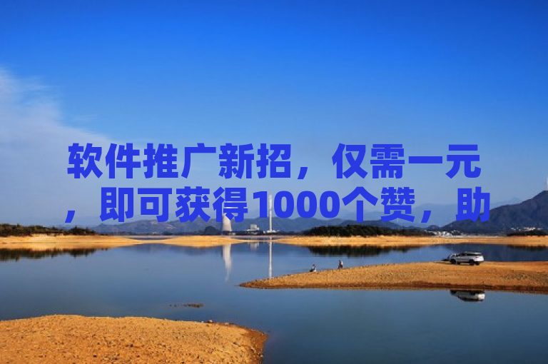 软件推广新招，仅需一元，即可获得1000个赞，助你文章迅速走红。