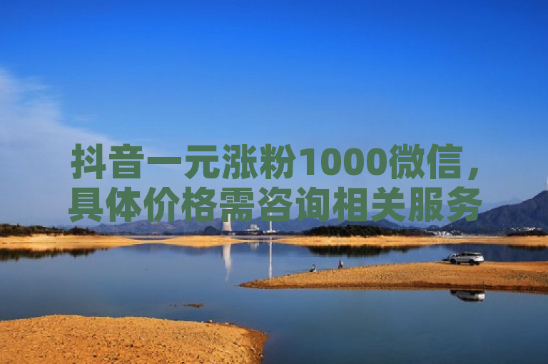抖音一元涨粉1000微信，具体价格需咨询相关服务商。