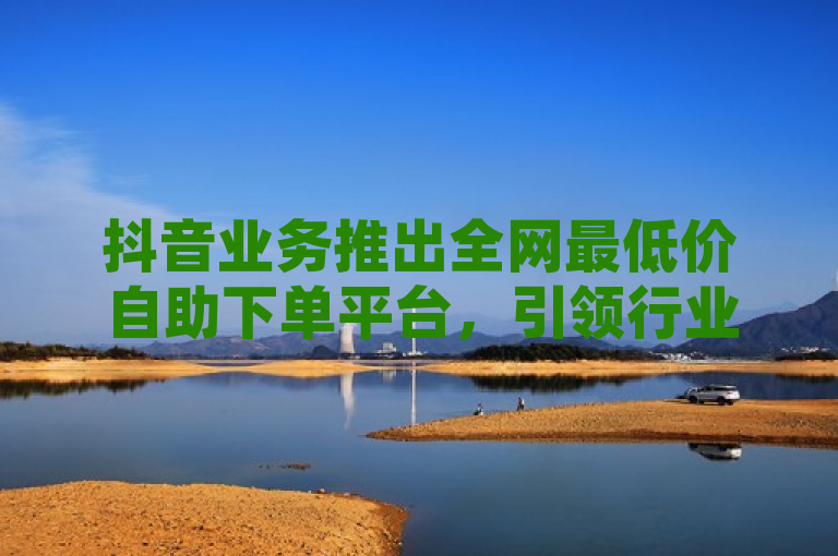 抖音业务推出全网最低价自助下单平台，引领行业新潮流。