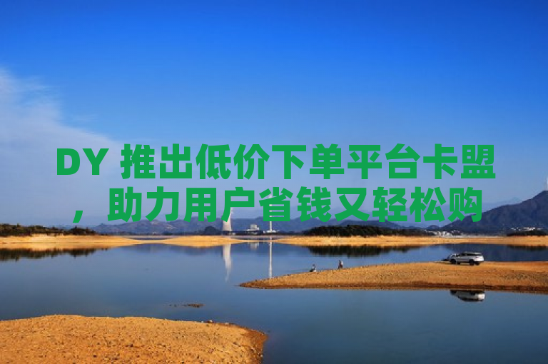 DY 推出低价下单平台卡盟，助力用户省钱又轻松购物。