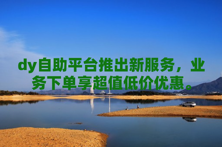 dy自助平台推出新服务，业务下单享超值低价优惠。