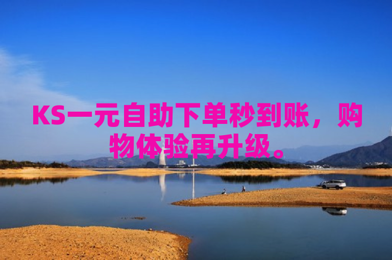 KS一元自助下单秒到账，购物体验再升级。