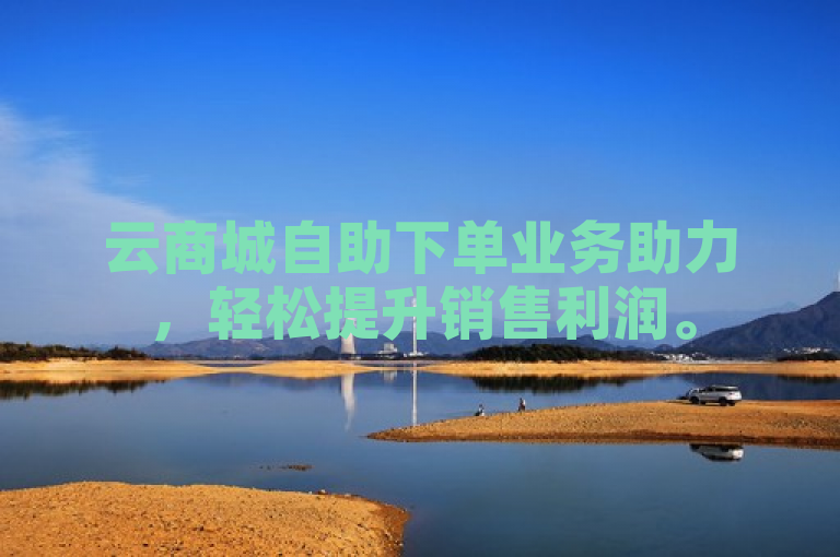云商城自助下单业务助力，轻松提升销售利润。