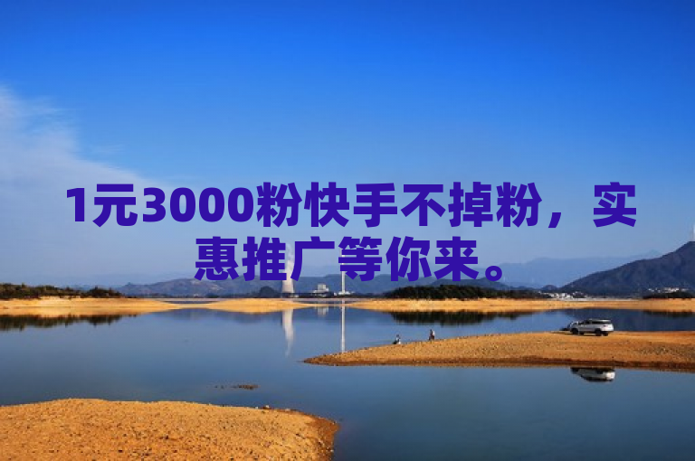 1元3000粉快手不掉粉，实惠推广等你来。