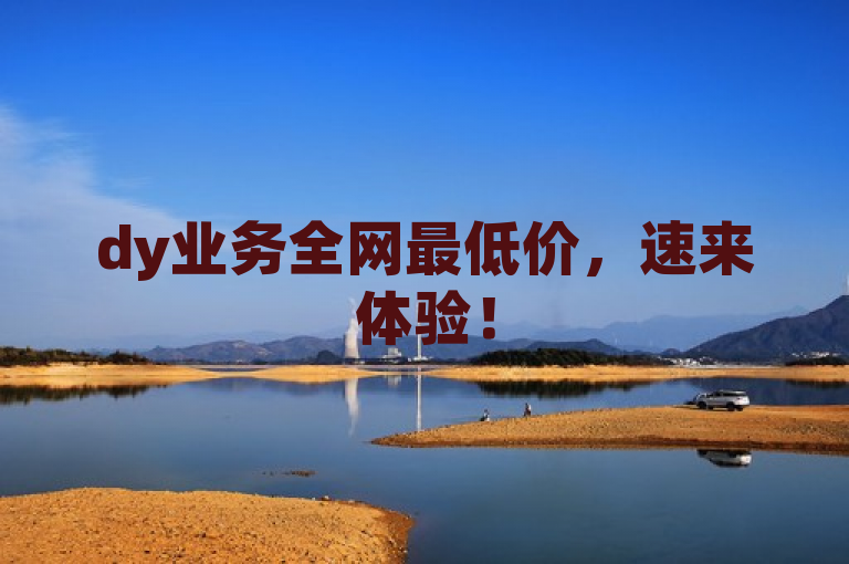 dy业务全网最低价，速来体验！