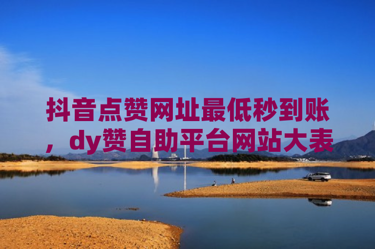 抖音点赞网址最低秒到账，dy赞自助平台网站大表哥。