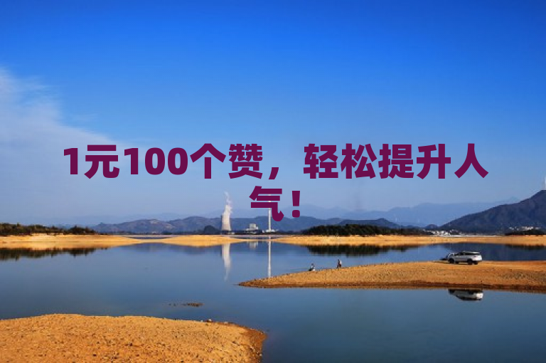 1元100个赞，轻松提升人气！