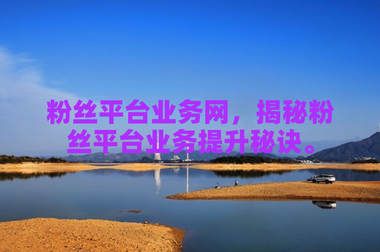 粉丝平台业务网，揭秘粉丝平台业务提升秘诀。