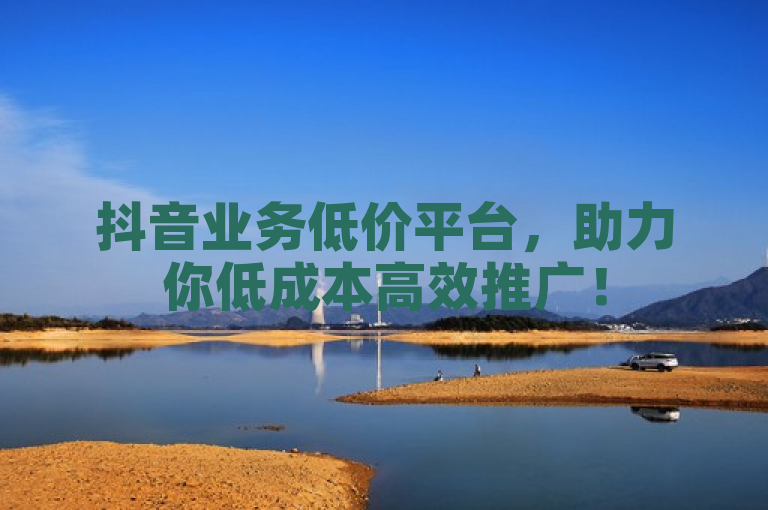 抖音业务低价平台，助力你低成本高效推广！